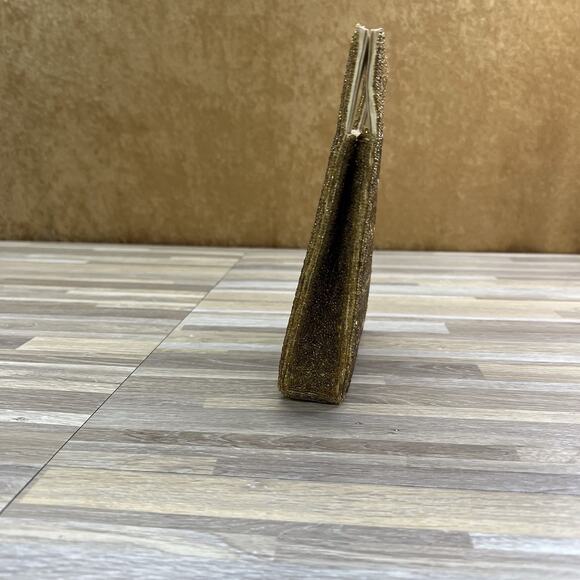 VTG Inge Christopher Indolink Gold Beaded Evening Bag Purse Clutch - 8S569 - Picture 3 of 8